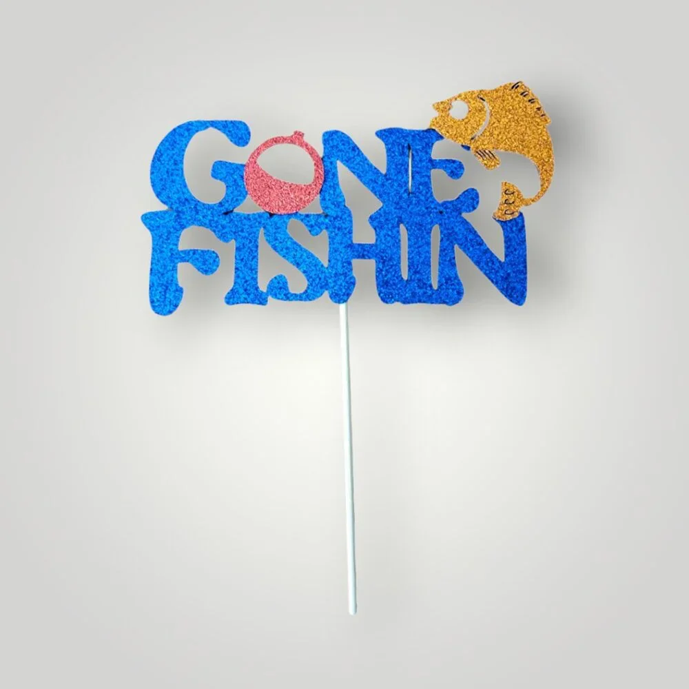 Gone Fishin Cake Decoration